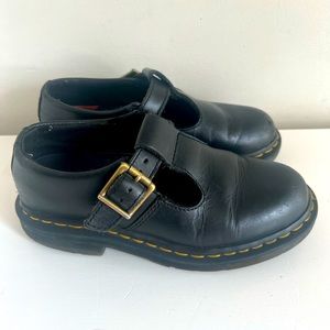Dr Martens Polley Mary Jane Shoes Safety Slip Resistant SoftWair Leather Women 6